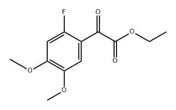 ethyl 2-(2-fluoro-4,5-dimethoxyphenyl)-2-oxoacetate Struktur