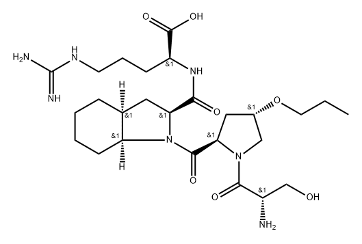 seryl-HYPE(transpropyl)-octahydroindole-2-carbonyl-arginine Struktur