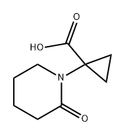 1-(2-oxopiperidin-1-yl)cyclopropane-1-carboxylic
acid Struktur
