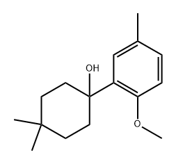 1-(2-methoxy-5-methylphenyl)-4,4-dimethylcyclohexanol Structure