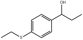 Benzenemethanol, α-?ethyl-?4-?(ethylthio)?- Structure