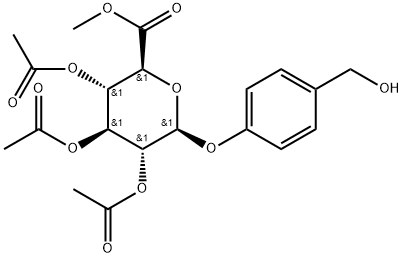 β-D-Glucopyranosiduronic acid, 4-(hydroxymethyl)phenyl, methyl ester, 2,3,4-triacetate|2,3,4-三-O-乙酰基-Β-D-吡喃葡萄糖醛酸 4-(羟甲基)苯酯