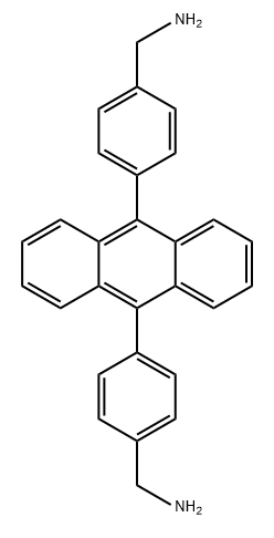 (蒽-9,10-二(4,1-苯基))二甲胺,1486563-21-6,结构式