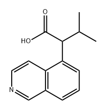 5-Isoquinolineacetic acid, α-(1-methylethyl)- Struktur