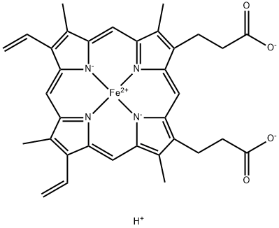 血红素,14875-96-8,结构式