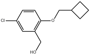 5-Chloro-2-(cyclobutylmethoxy)benzenemethanol 化学構造式