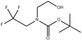 (2-羟乙基)(2,2,2-三氟乙基)氨基甲酸叔丁酯 结构式