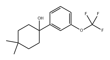 4,4-dimethyl-1-(3-(trifluoromethoxy)phenyl)cyclohexanol,1488240-19-2,结构式