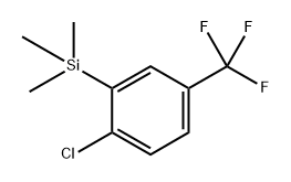 2-氯-5-(三氟甲基)苯基]三甲基硅烷 结构式