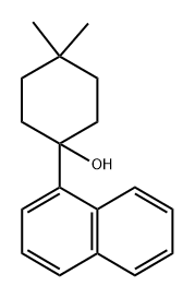 4,4-dimethyl-1-(naphthalen-1-yl)cyclohexanol Structure