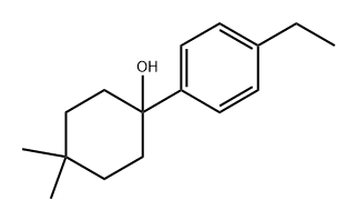 1-(4-ethylphenyl)-4,4-dimethylcyclohexanol 化学構造式