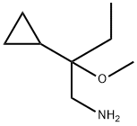 Cyclopropaneethanamine, β-ethyl-β-methoxy- Structure