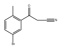 Benzenepropanenitrile, 5-bromo-2-methyl-β-oxo- 化学構造式