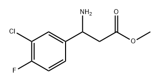 methyl 3-amino-3-(3-chloro-4-fluorophenyl)propanoate,1489850-99-8,结构式