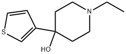 1-Ethyl-4-(3-thienyl)-4-piperidinol Structure
