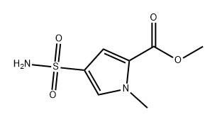 methyl 
1-methyl-4-sulfamoyl-1H-pyrrole-2-carboxylate Struktur