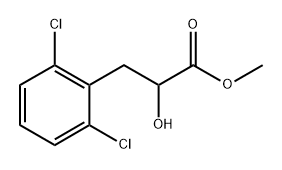 Benzenepropanoic acid, 2,6-dichloro-α-hydroxy-, methyl ester 化学構造式