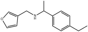 N-[1-(4-Ethylphenyl)ethyl]-3-furanmethanamine 化学構造式