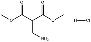 Propanedioic acid, 2-(aminomethyl)-, 1,3-dimethyl ester, hydrochloride (1:1) Struktur