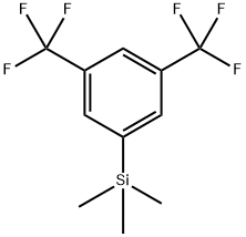 (3,5-bis(trifluoromethyl)phenyl)trimethylsilane Structure