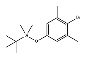 (4-Bromo-3,5-dimethylphenoxy)(tert-butyl)dimethylsilane,149228-92-2,结构式