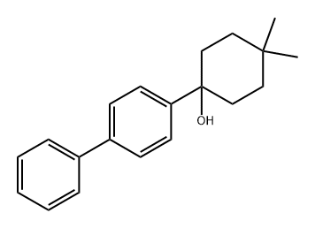 1-([1,1'-biphenyl]-4-yl)-4,4-dimethylcyclohexanol Struktur