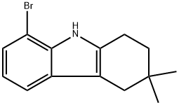 8-bromo-3,3-dimethyl-2,3,4,9-tetrahydro-1H-carbazole Structure