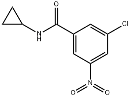 3-chloro-N-cyclopropyl-5-nitrobenzamide Structure