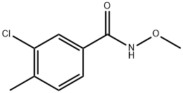 3-chloro-N-methoxy-4-methylbenzamide 化学構造式