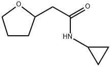 N-cyclopropyl-2-(tetrahydrofuran-2-yl)acetamide Structure