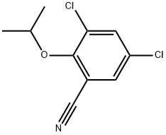 3,5-Dichloro-2-(1-methylethoxy)benzonitrile Structure
