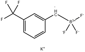 Potassium [3-(trifluoromethyl)benzyl]trifluoroborate 化学構造式