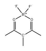 Boron, difluoro(3-methyl-2,4-pentanedionato- Struktur