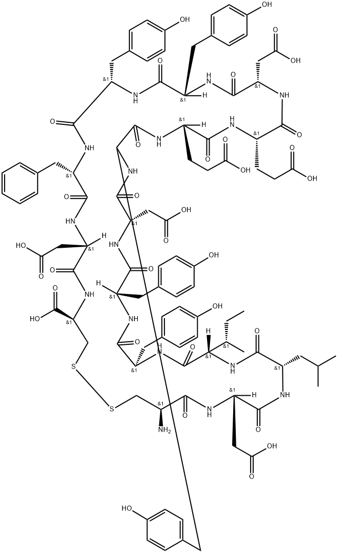 CDR-H3/C2 H-Cys-Asp-Leu-Ile-Tyr-Tyr-Asp-Tyr-Glu-Glu-Asp-Tyr-Tyr-Phe-Asp-Cys-OH (Disulfide bond) Structure