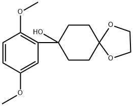 8-(2,5-dimethoxyphenyl)-1,4-dioxaspiro[4.5]decan-8-ol Structure