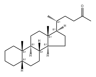 26,27-Dinor-5β-cholestan-24-one,14949-16-7,结构式