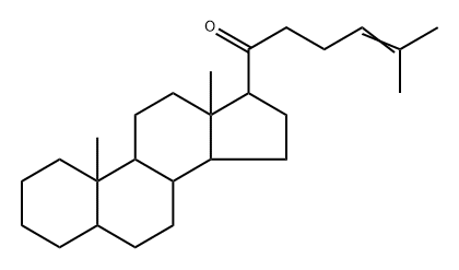 21-Nor-5α-cholest-24-en-20-one 结构式