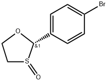 1,3-Oxathiolane, 2-(4-bromophenyl)-, 3-oxide, (2S-cis)- (9CI) 结构式