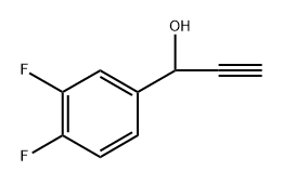 1-(3,4-Difluorophenyl)prop-2-yn-1-ol Struktur