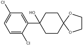 8-(2,5-dichlorophenyl)-1,4-dioxaspiro[4.5]decan-8-ol Structure