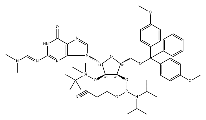 RNA "G" phosphoramidite, 149559-87-5, 结构式