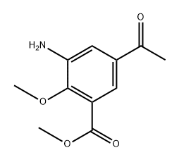 methyl 5-acetyl-3-amino-2-methoxybenzoate Structure
