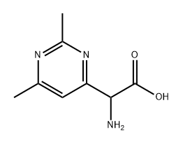 2-amino-2-(2,6-dimethylpyrimidin-4-yl)acetic acid Structure