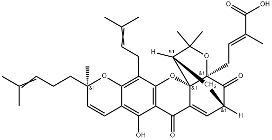 Isogambogic acid Struktur
