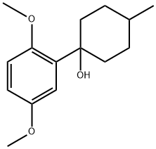 1-(2,5-dimethoxyphenyl)-4-methylcyclohexanol 结构式