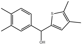 α-(3,4-Dimethylphenyl)-4,5-dimethyl-2-thiophenemethanol Structure