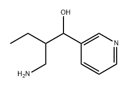 3-Pyridinemethanol, α-[1-(aminomethyl)propyl]- Struktur