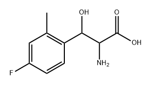 2-氨基-3-(4-氟-2-甲基苯基)-3-羟基丙酸, 1497949-89-9, 结构式