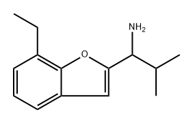 2-Benzofuranmethanamine, 7-ethyl-α-(1-methylethyl)- Struktur