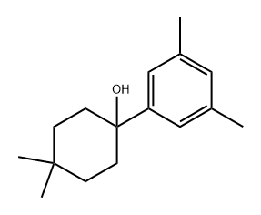 1-(3,5-dimethylphenyl)-4,4-dimethylcyclohexanol 化学構造式